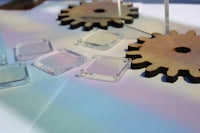 a set of gears on a table